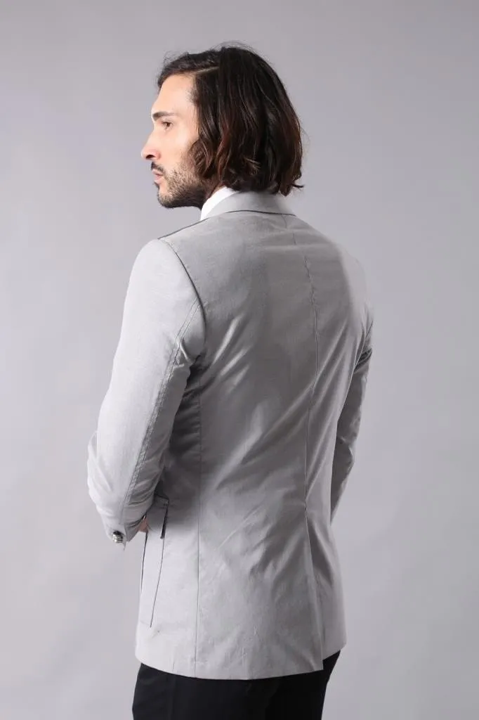 15538 Grey Blazer Jacket