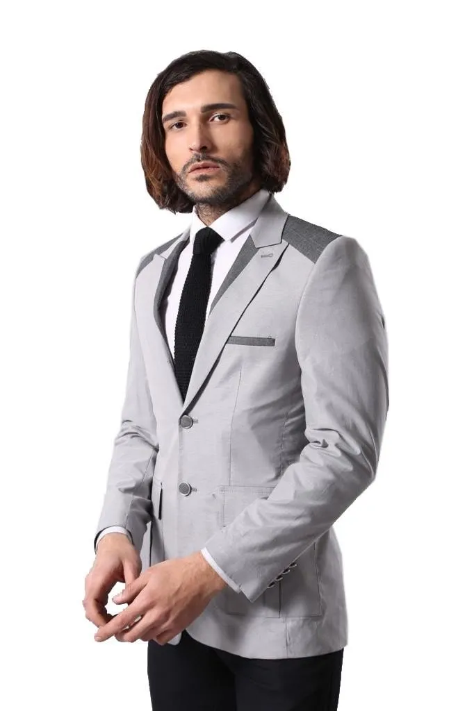 15538 Grey Blazer Jacket