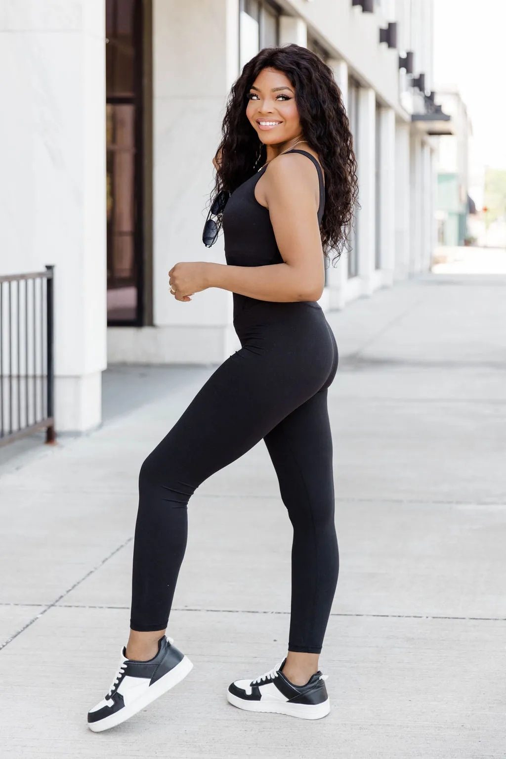 Become Your Best Black Active Jumpsuit FINAL SALE