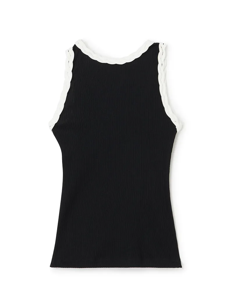 BRAID DETAIL TANK TOP