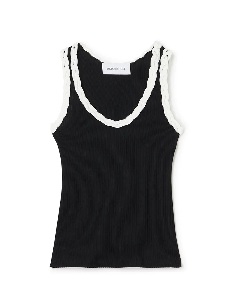 BRAID DETAIL TANK TOP