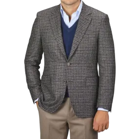 Brown Gunclub Check Wool Drop 6 Blazer
