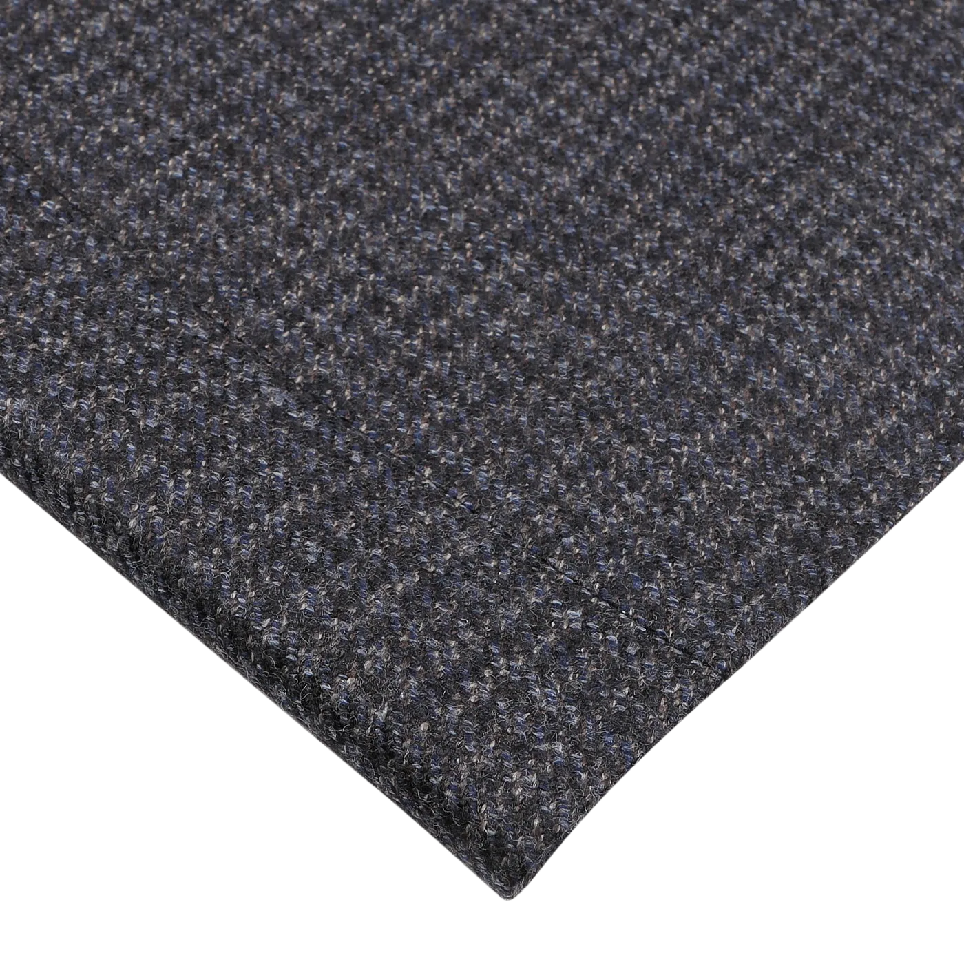 Dark Blue Checked Wool Drop 6 Blazer
