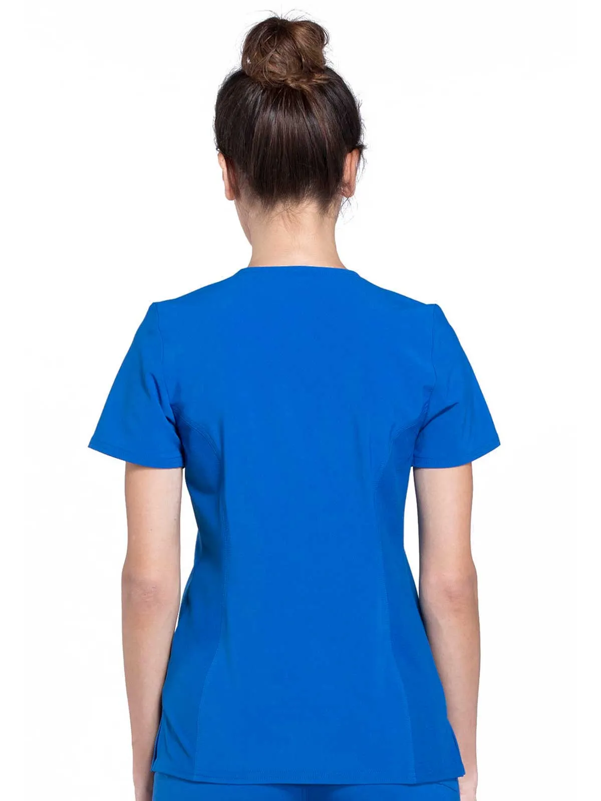 Iflex - Women's Mock Wrap Knit Panel Solid Top