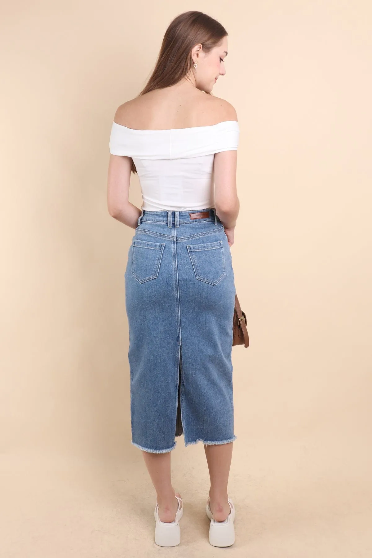 KERRA TWIST KNOT TOP IN WHITE