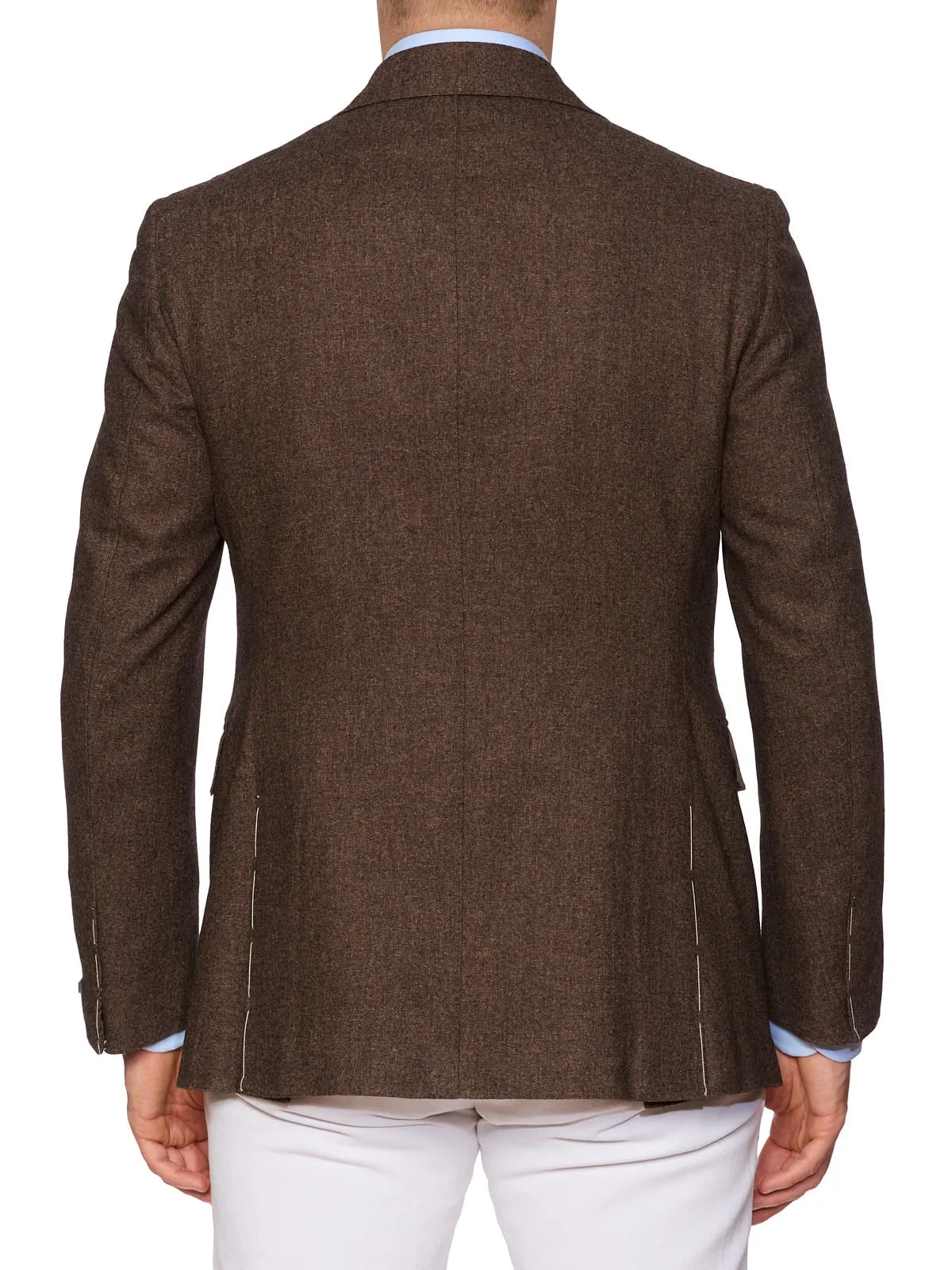 MAURO BLASI Napoli Handmade Brown Blazer Jacket EU 50 NEW US 40