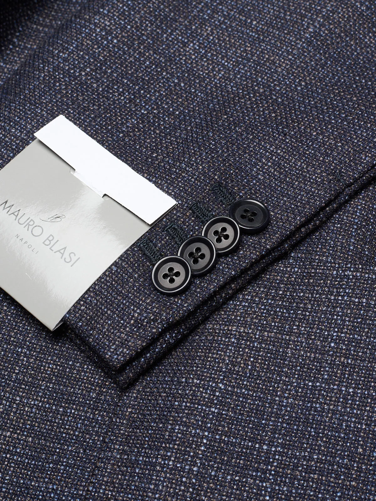 MAURO BLASI Napoli Handmade Loro Piana Wool-Silk Blazer Jacket  EU 50 NEW US 40