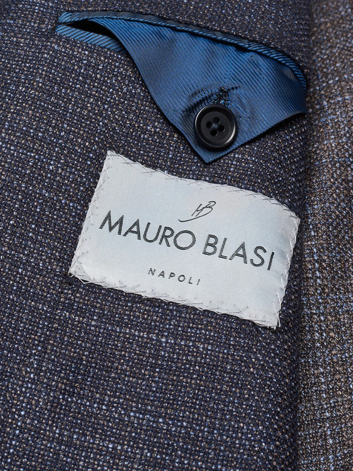 MAURO BLASI Napoli Handmade Loro Piana Wool-Silk Blazer Jacket  EU 50 NEW US 40