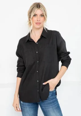 Maxwell Linen Blend Oversized Shirt