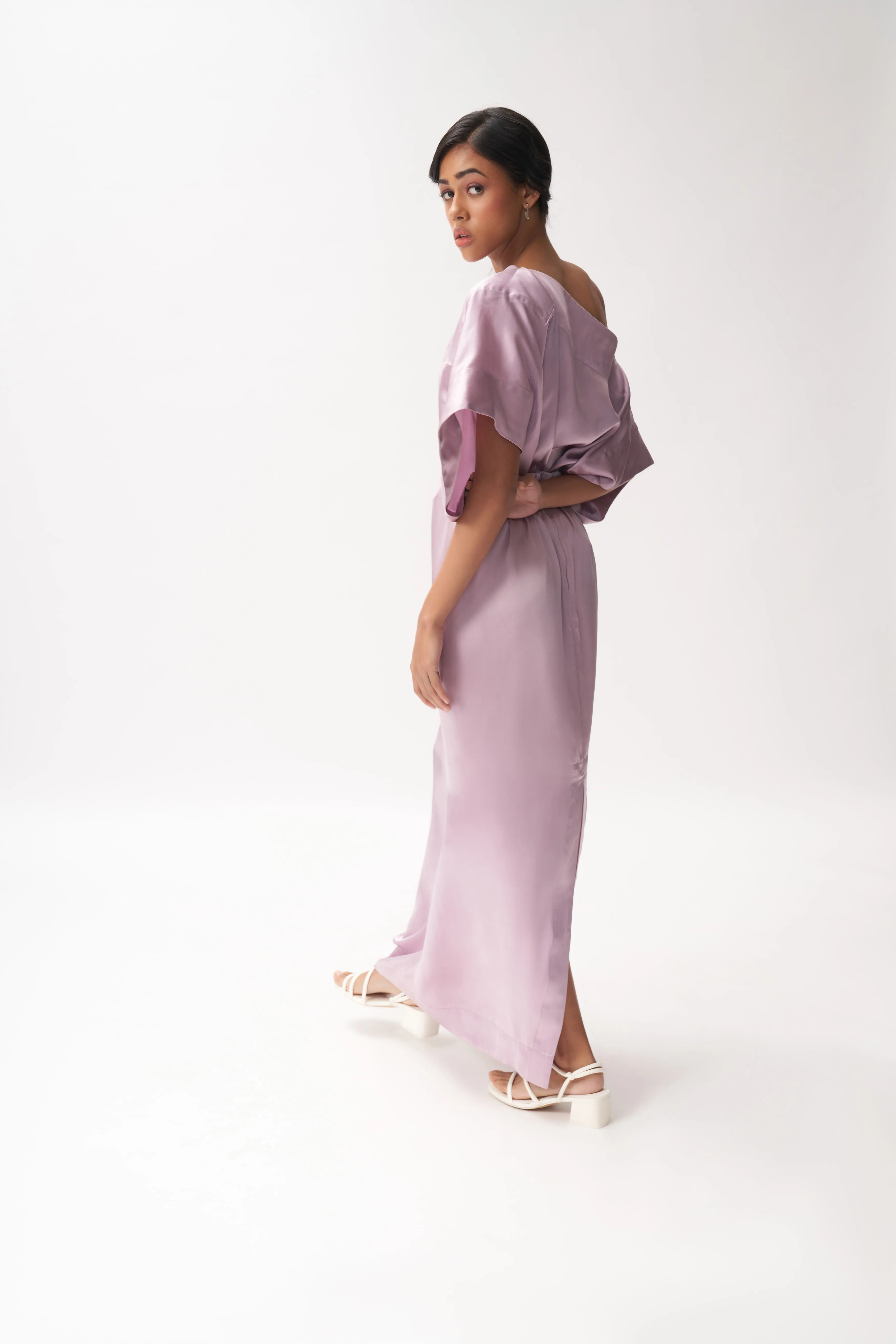 Silk Off-shoulder Top