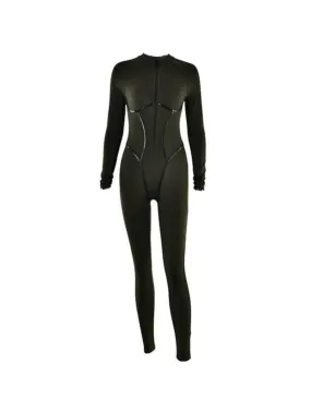 Sporty Plit Design Jumpsuits